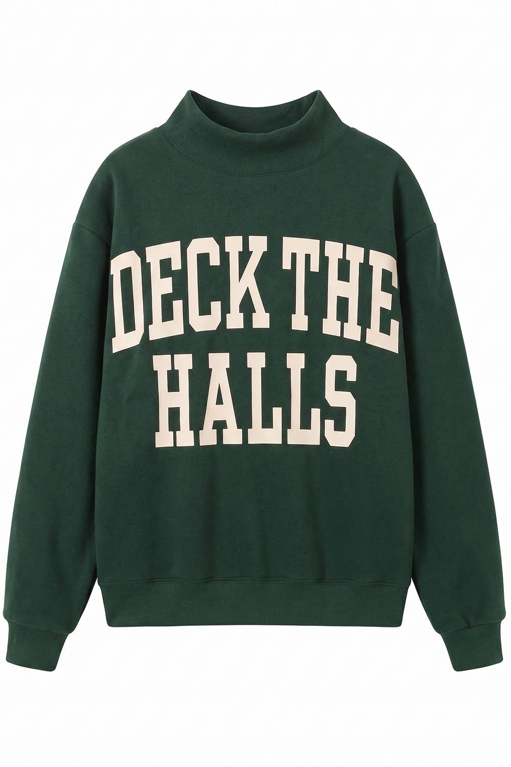 DECK THE HALLS Reversible Mock-Neck
