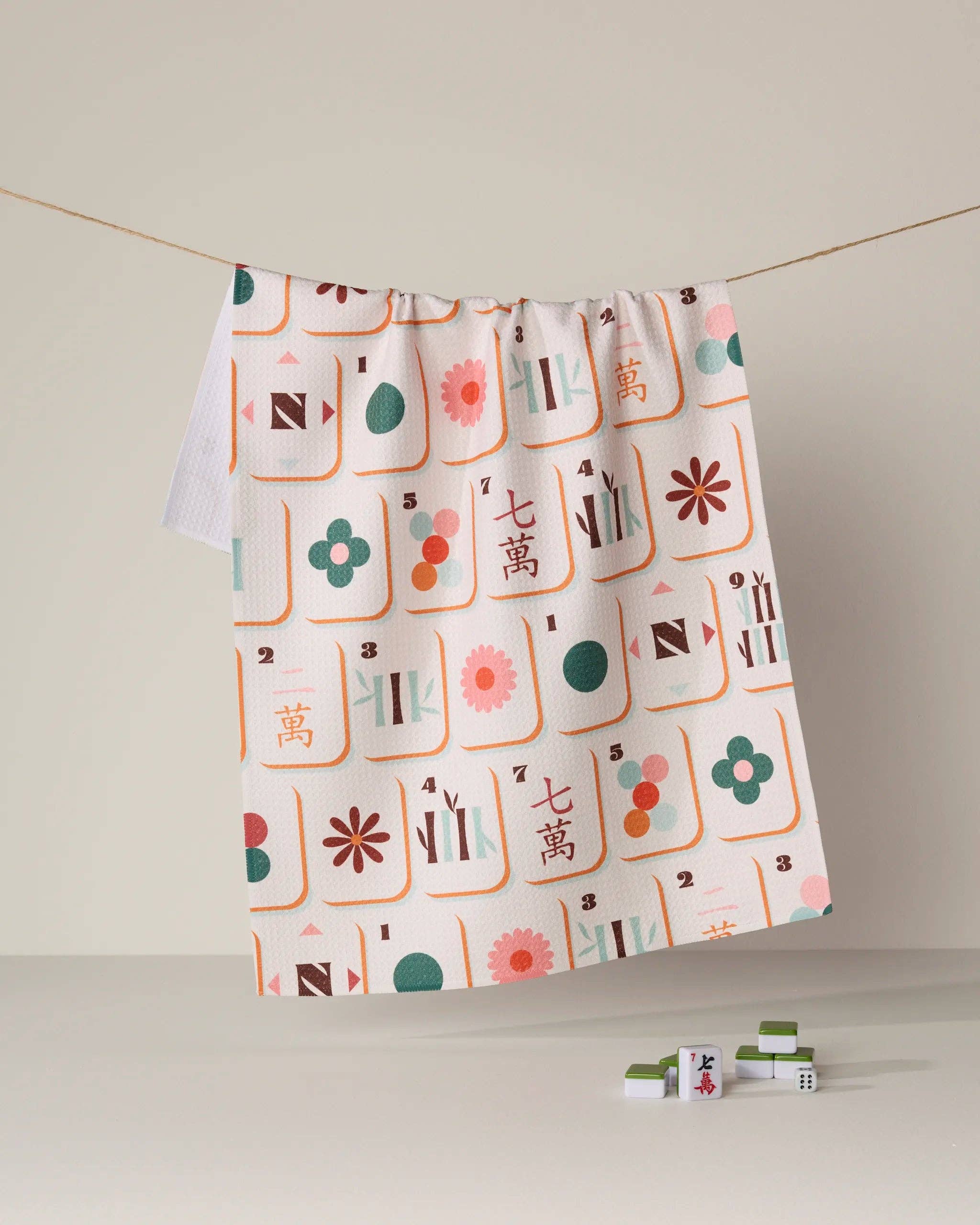 Cypress Tile Toss Tea Towel
