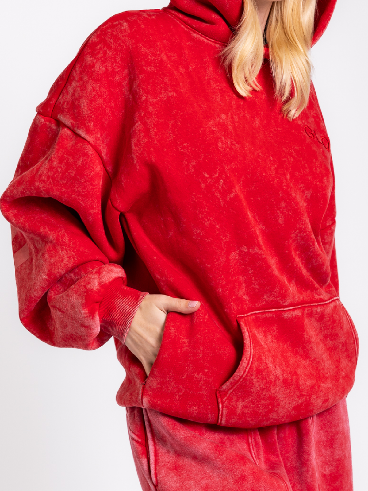 Kingdom Essential Hoodie - Snow Wash - True Red