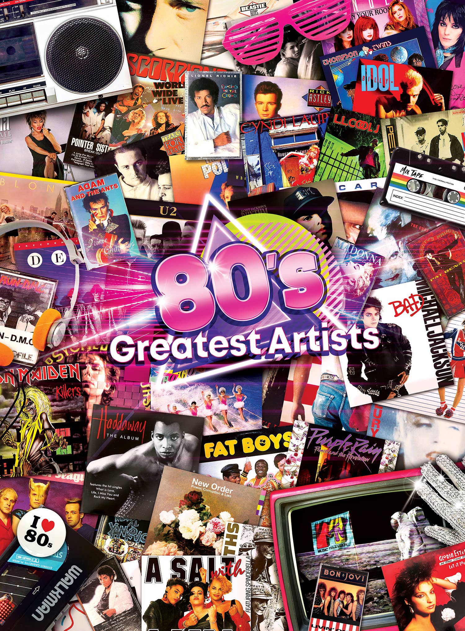 Decades - The 80's 500 Piece Puzzles 3 Pack