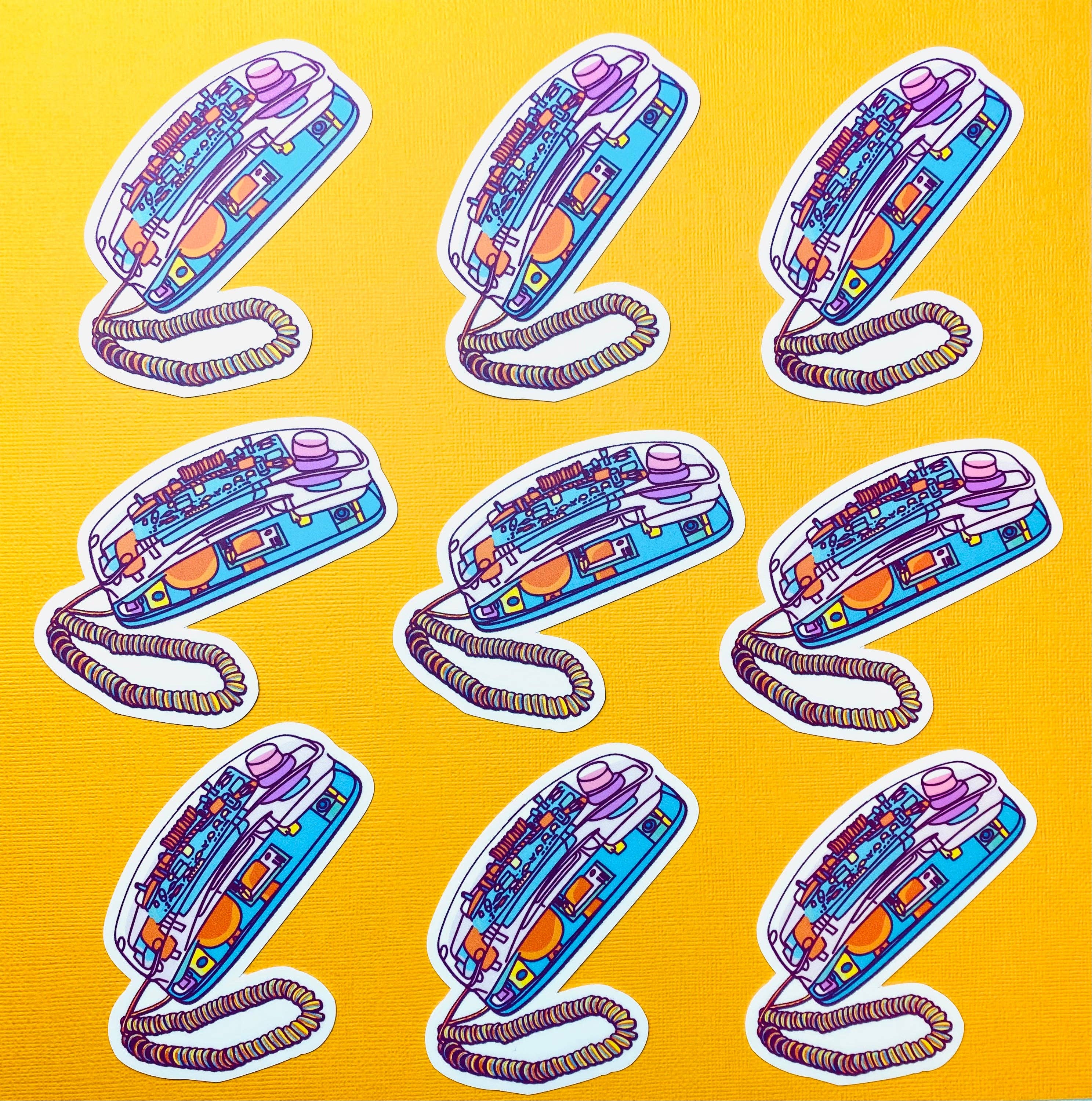 90s Sticker -Clear Phone Sticker -Nineties Aesthetic Sticker