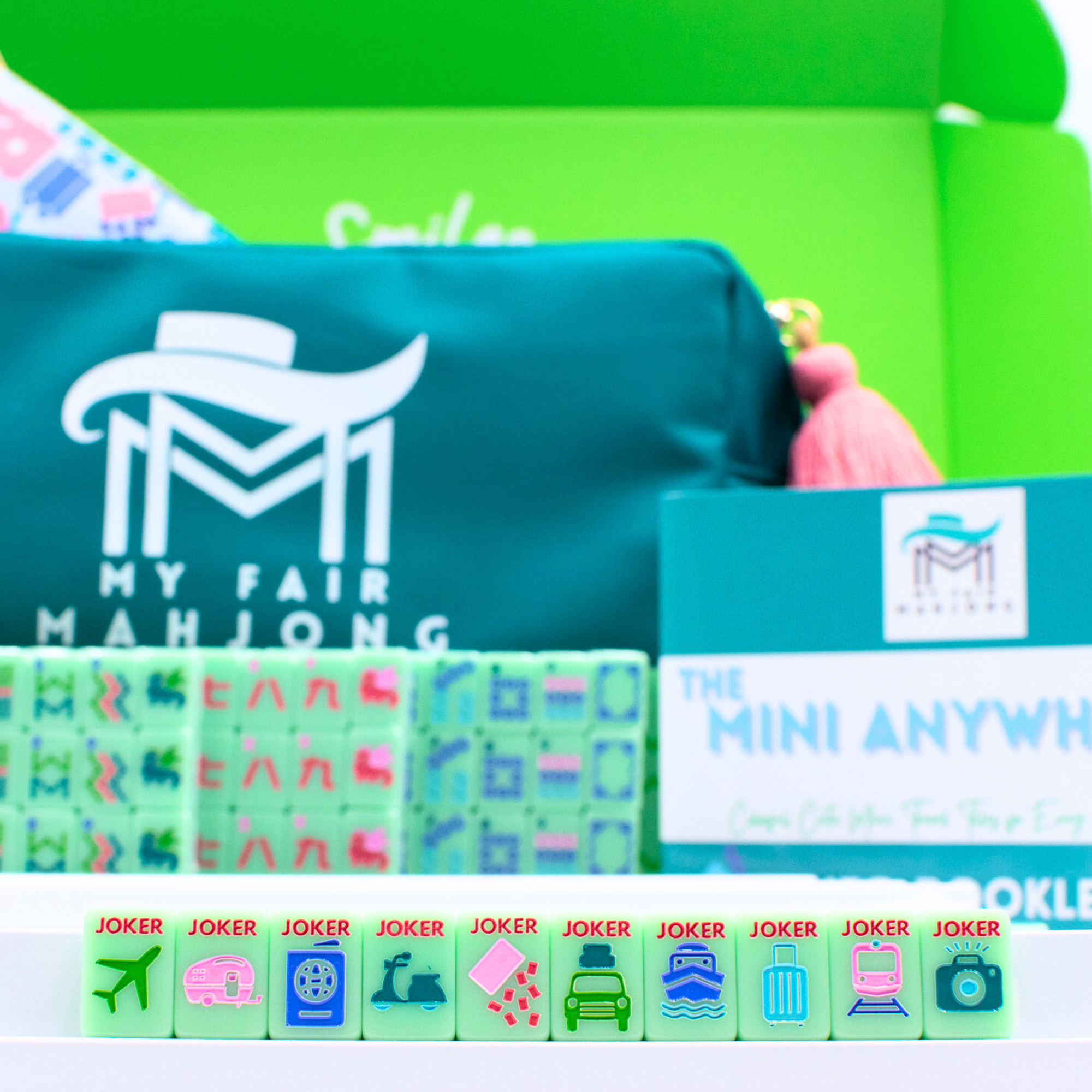 MINI TRAVEL MAHJONG | Mini Anywhere Series | Green