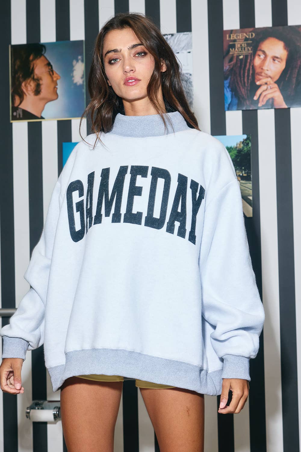 FOOTBALL 'FOOTBALL & GAMEDAY' Reversible Sweatshirt