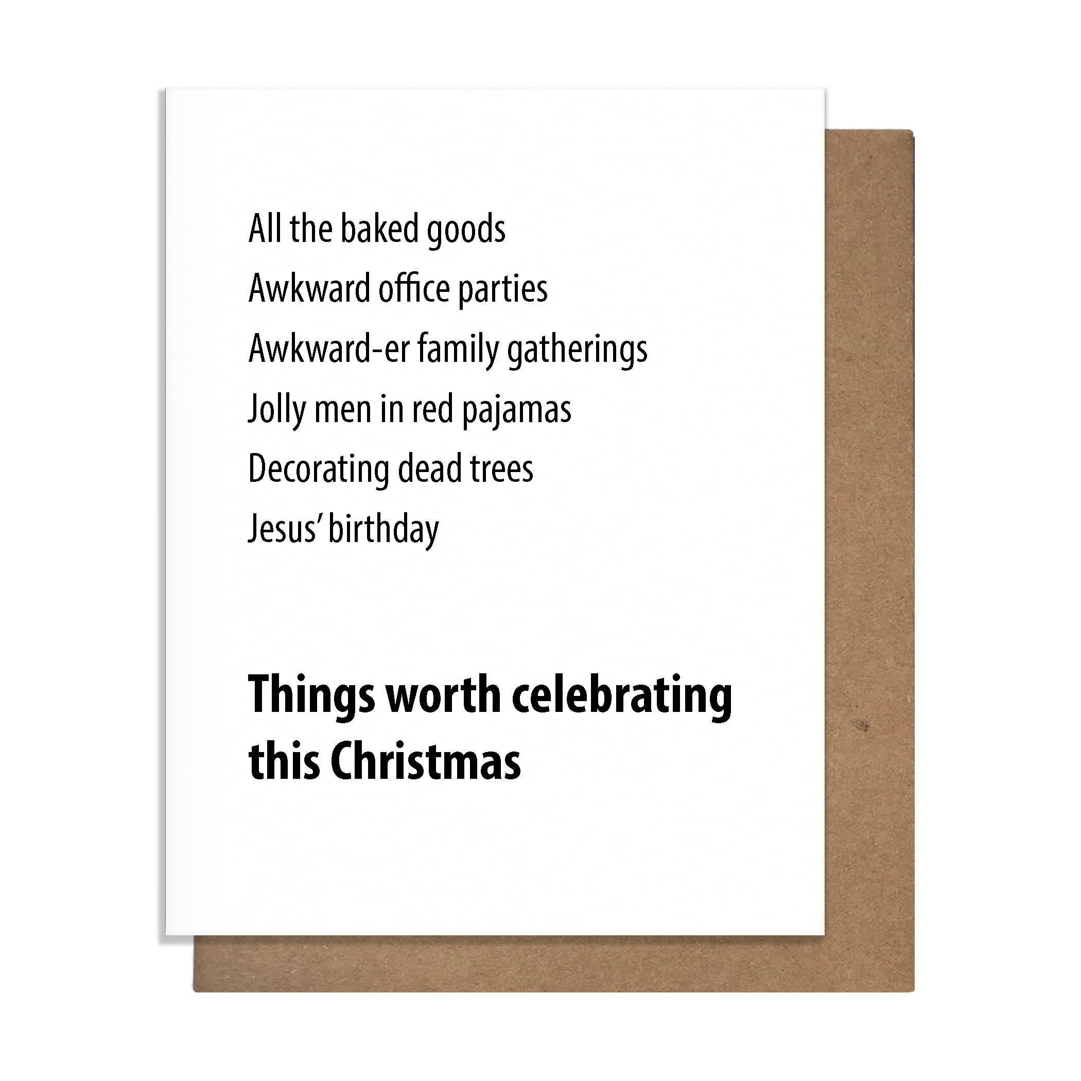 Worth Celebrating - Christmas Card