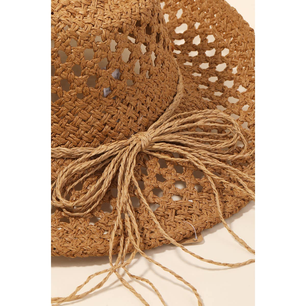 Straw Braid Cowrie Shell Strap Fedora Hat