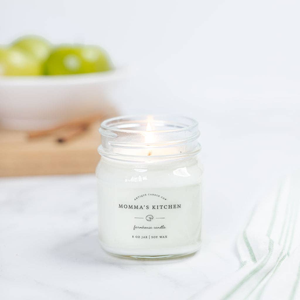 Soy Wax Mason Jar Candle - Momma's Kitchen