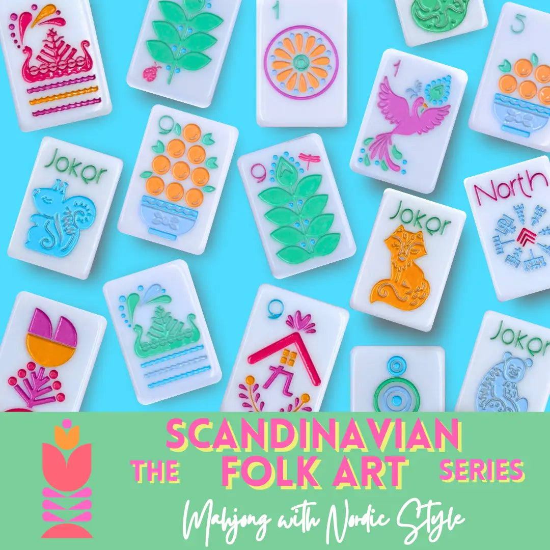 The Scandinavian Folk Art Series | Mahjong with Nordic Style - Preorder
