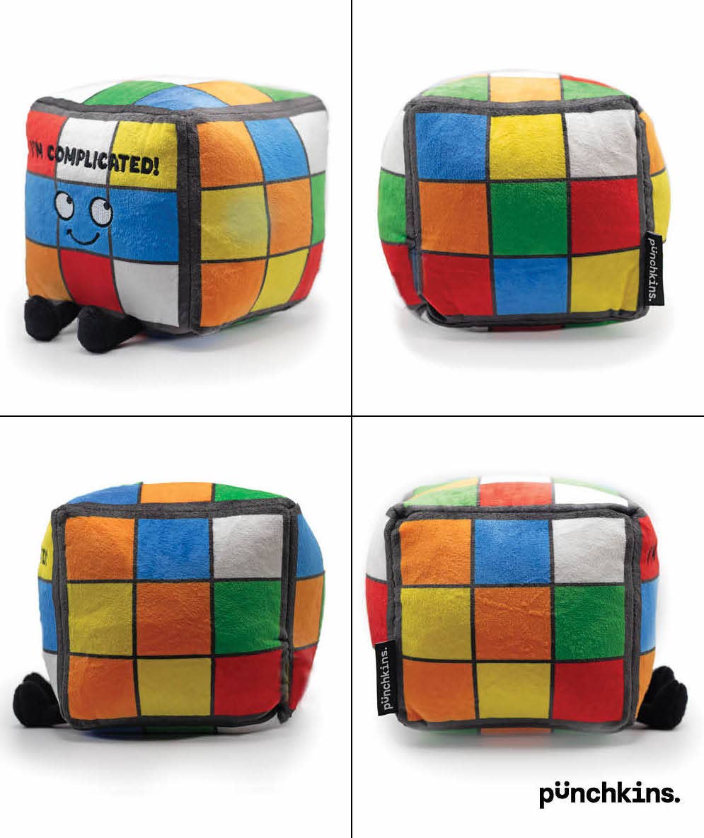 Puzzle Cube Plushie, Collectible Plush Gift