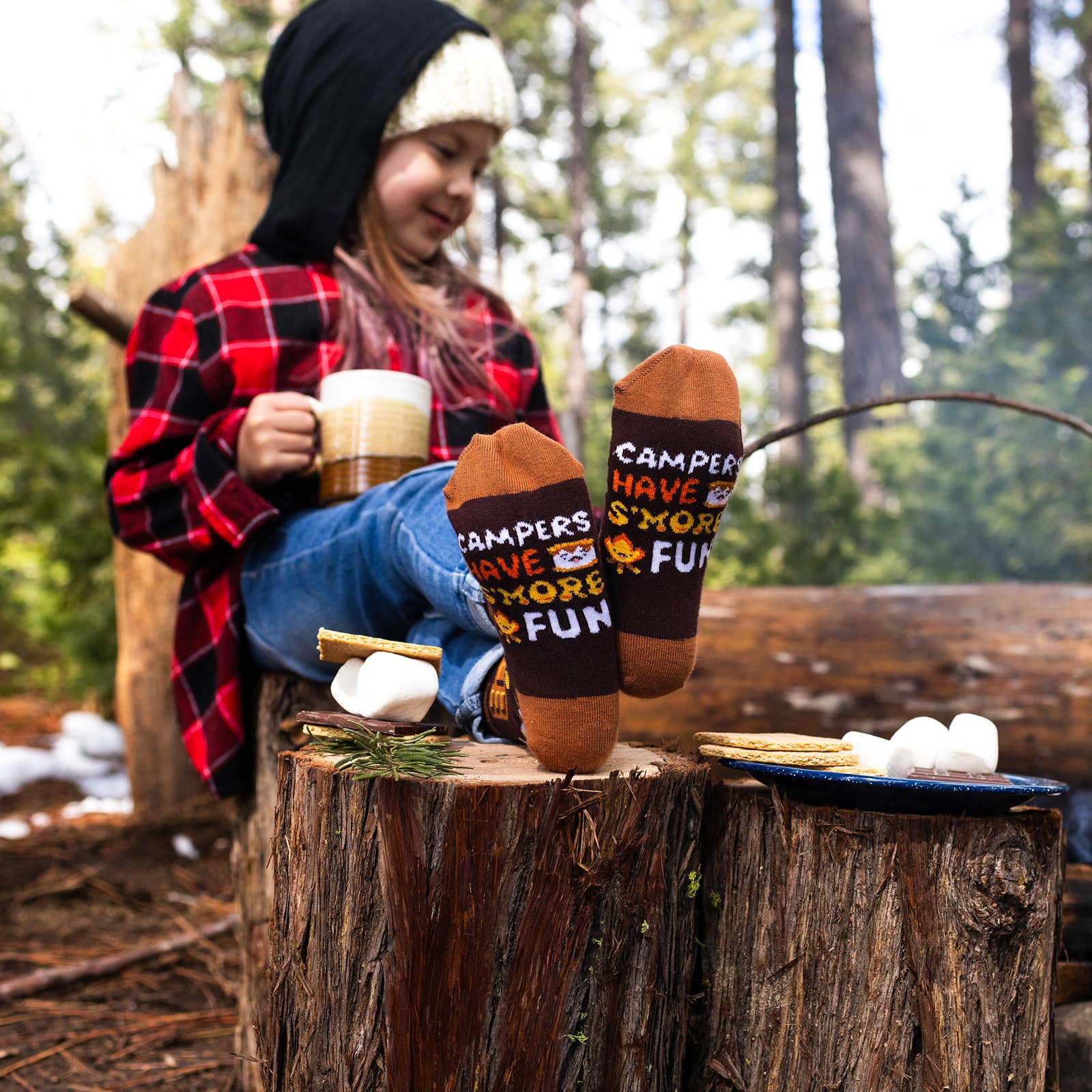 Campers Have S'more Fun (Kids) Socks
