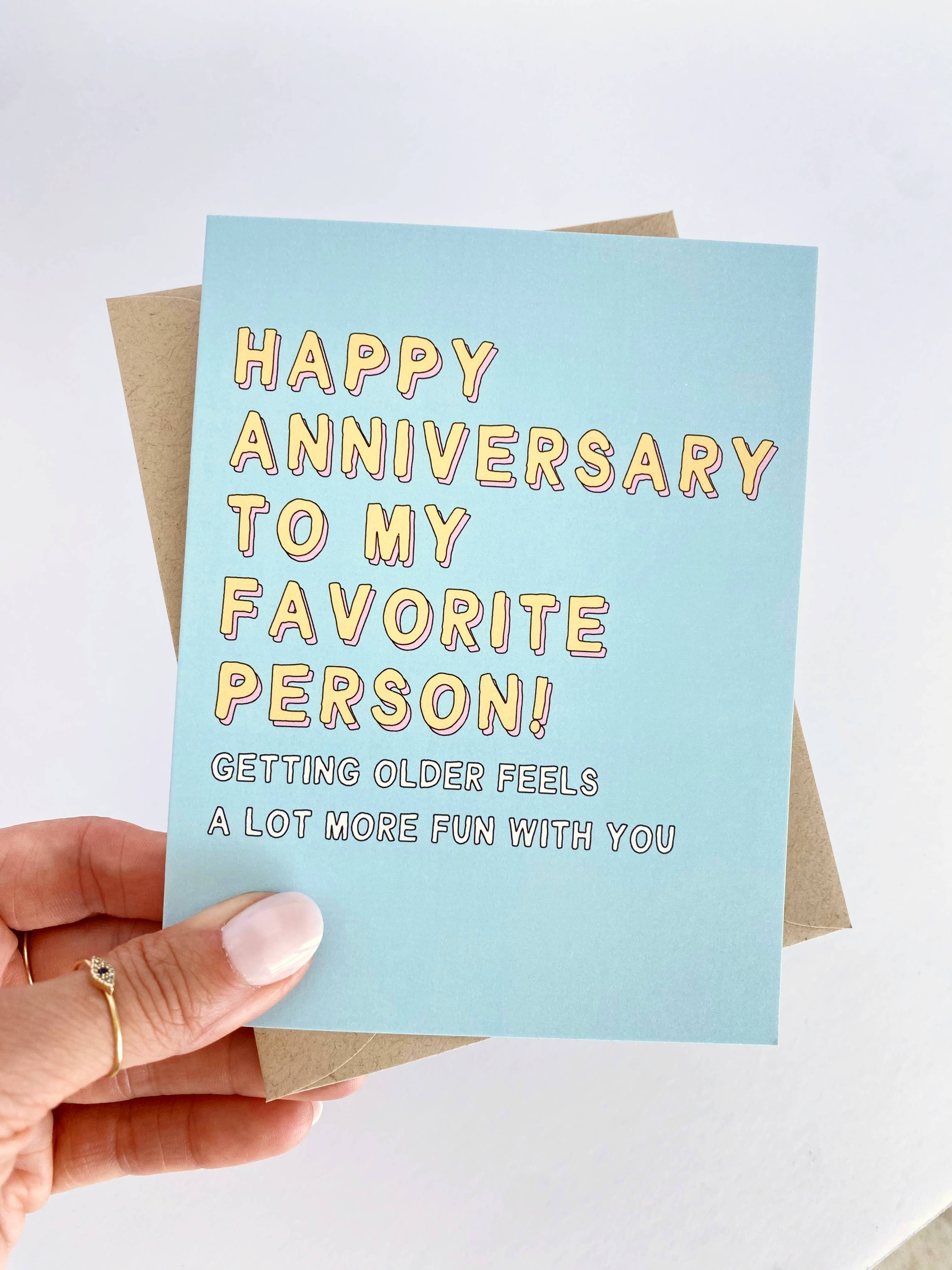Happy Anniversary to My Favorite Person Anniversary Card