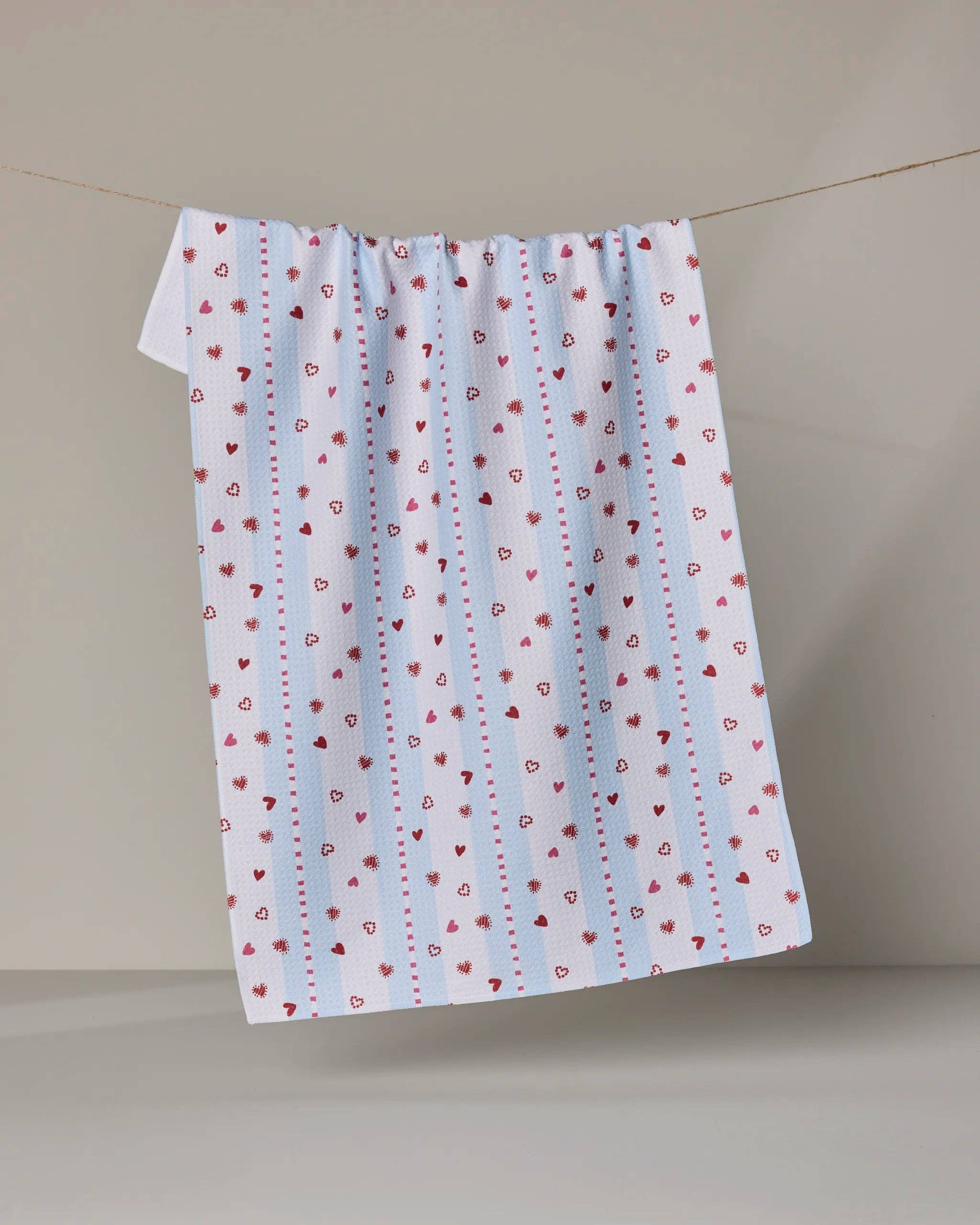 Love Stripes Tea Towel