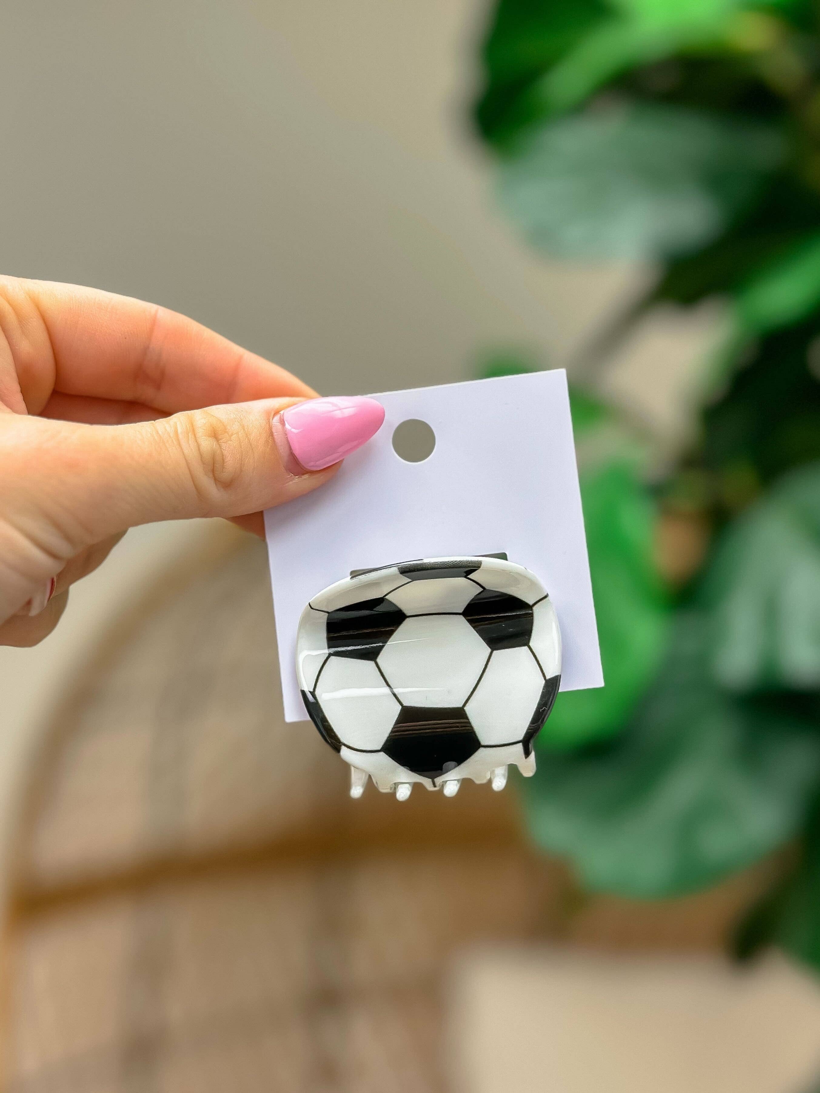 Sports Claw Clip - Soccer