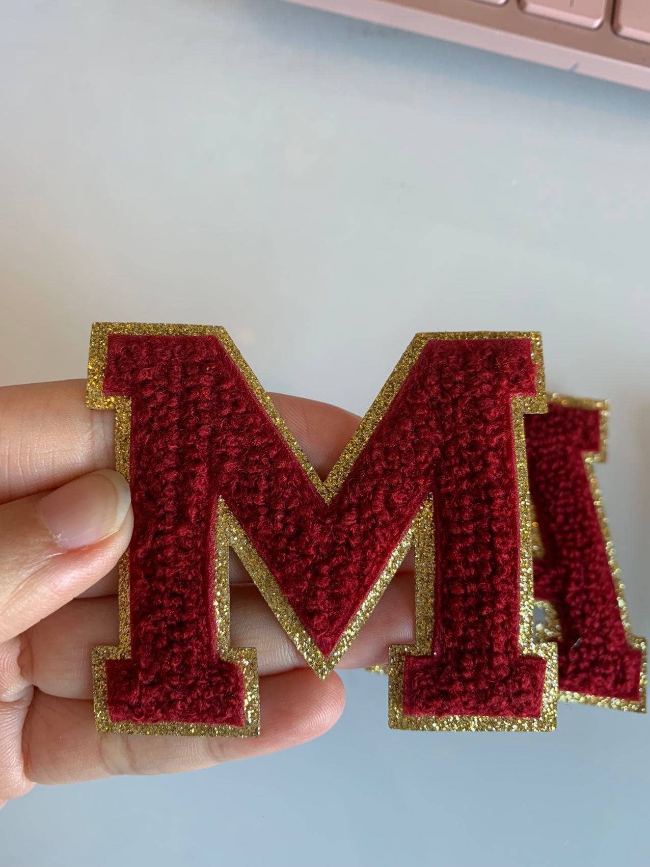 2.35 inch Iron on Chenille Letters