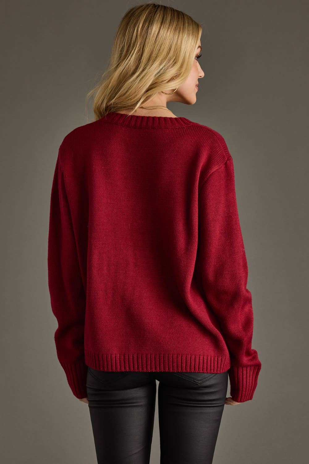 Crimson Game Day Sweater