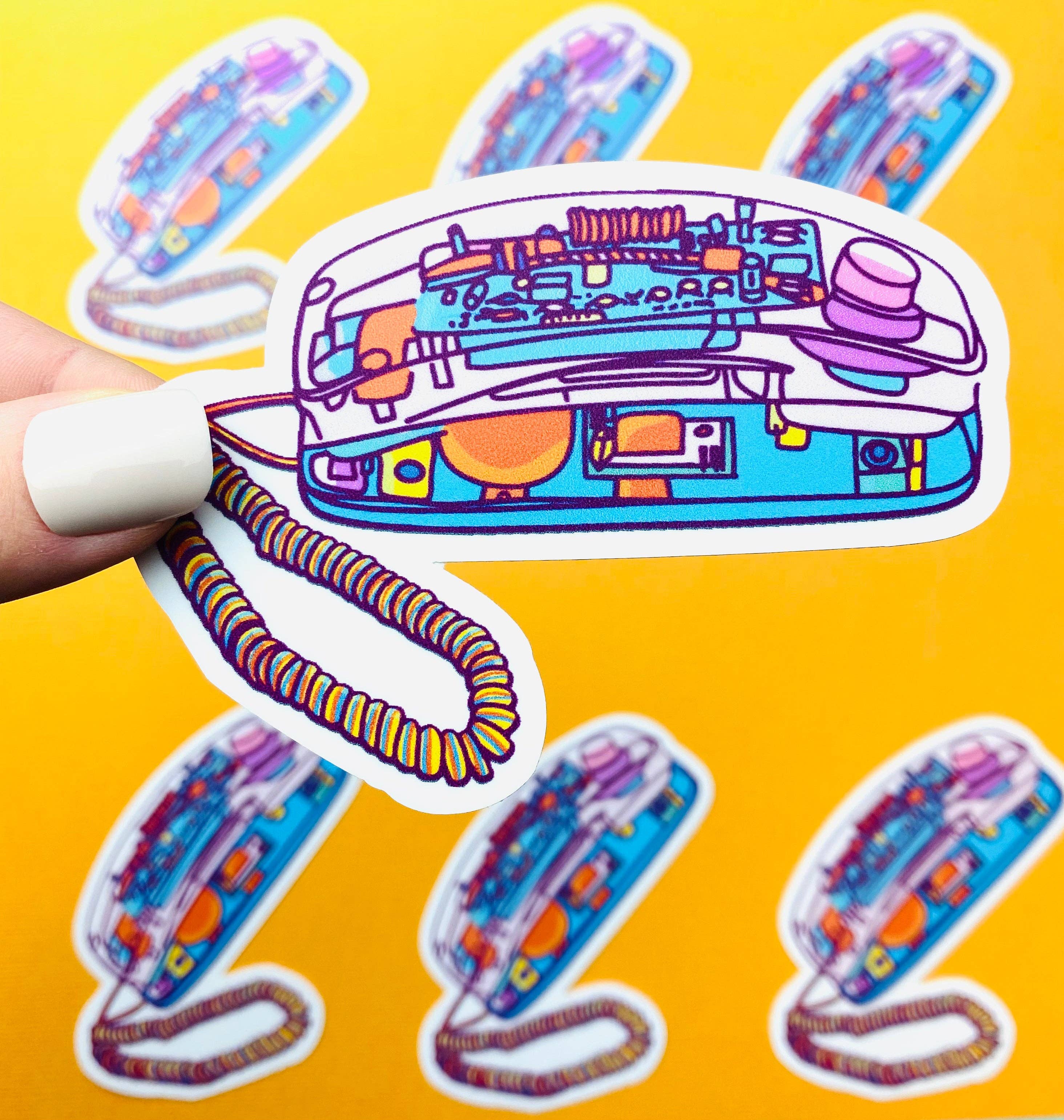 90s Sticker -Clear Phone Sticker -Nineties Aesthetic Sticker