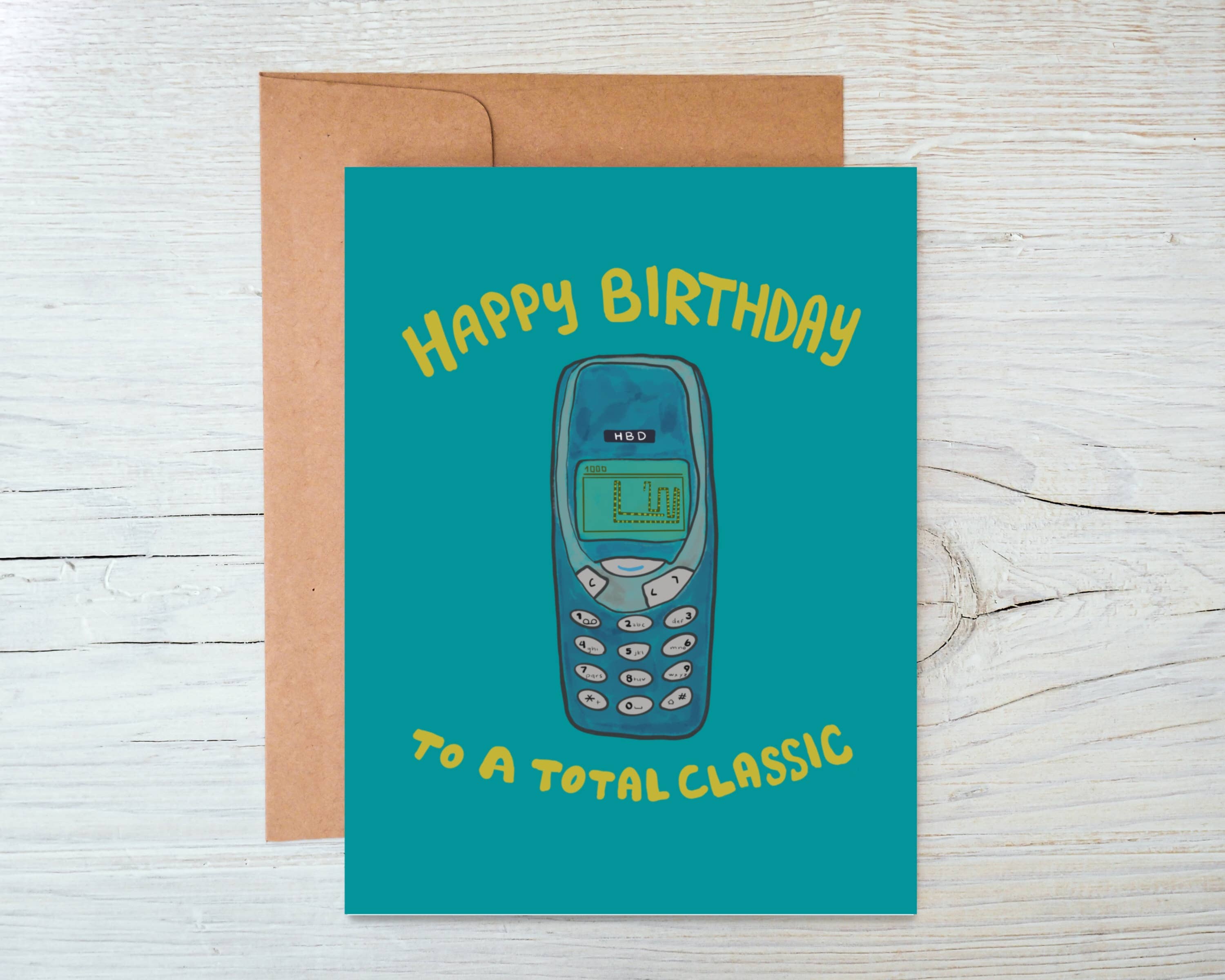 Nokia Snake Birthday Card