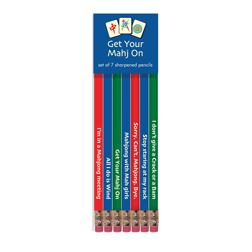 GET YOUR MAHJ ON PENCIL SET