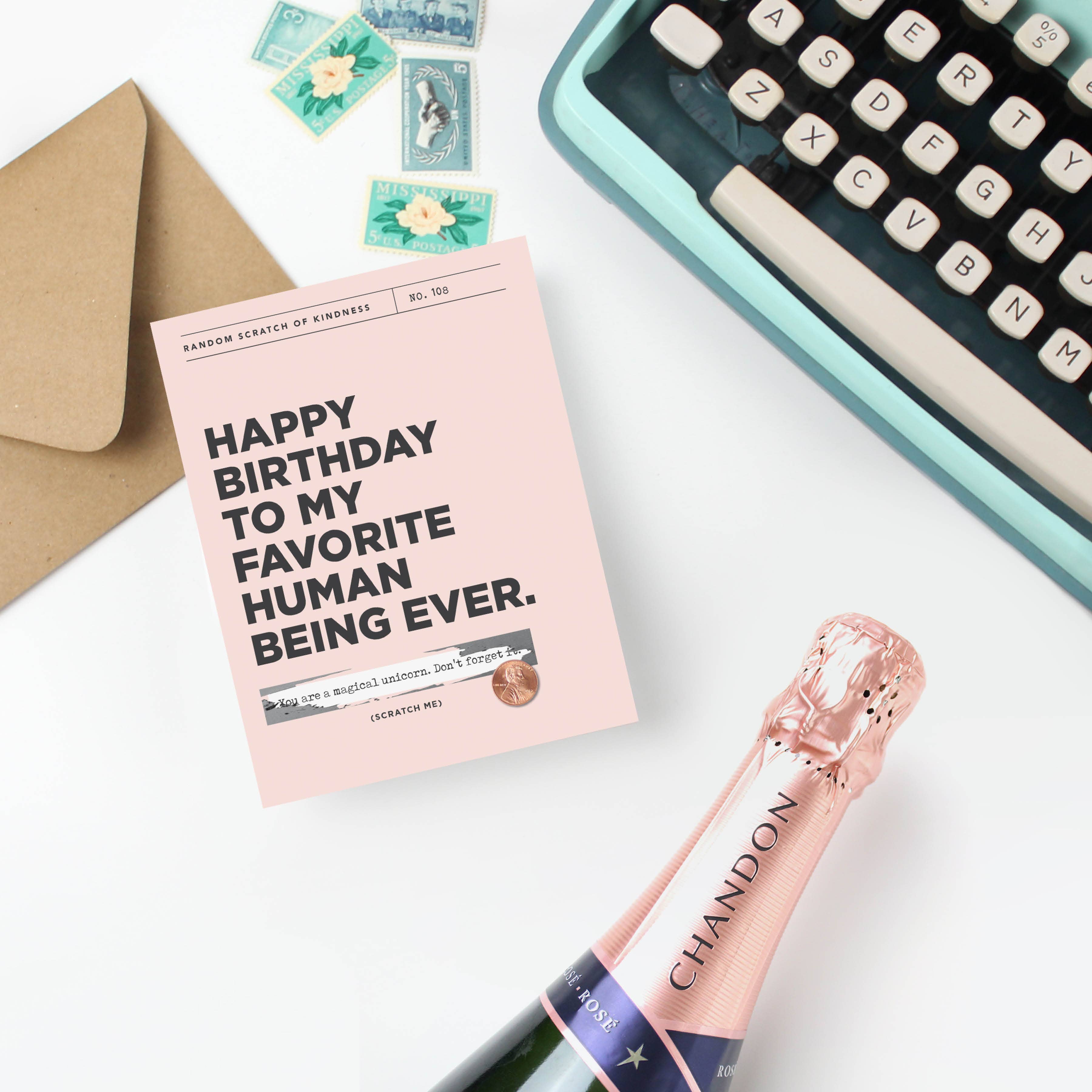 Scratch-off Card - Favorite Human Being - Birthday