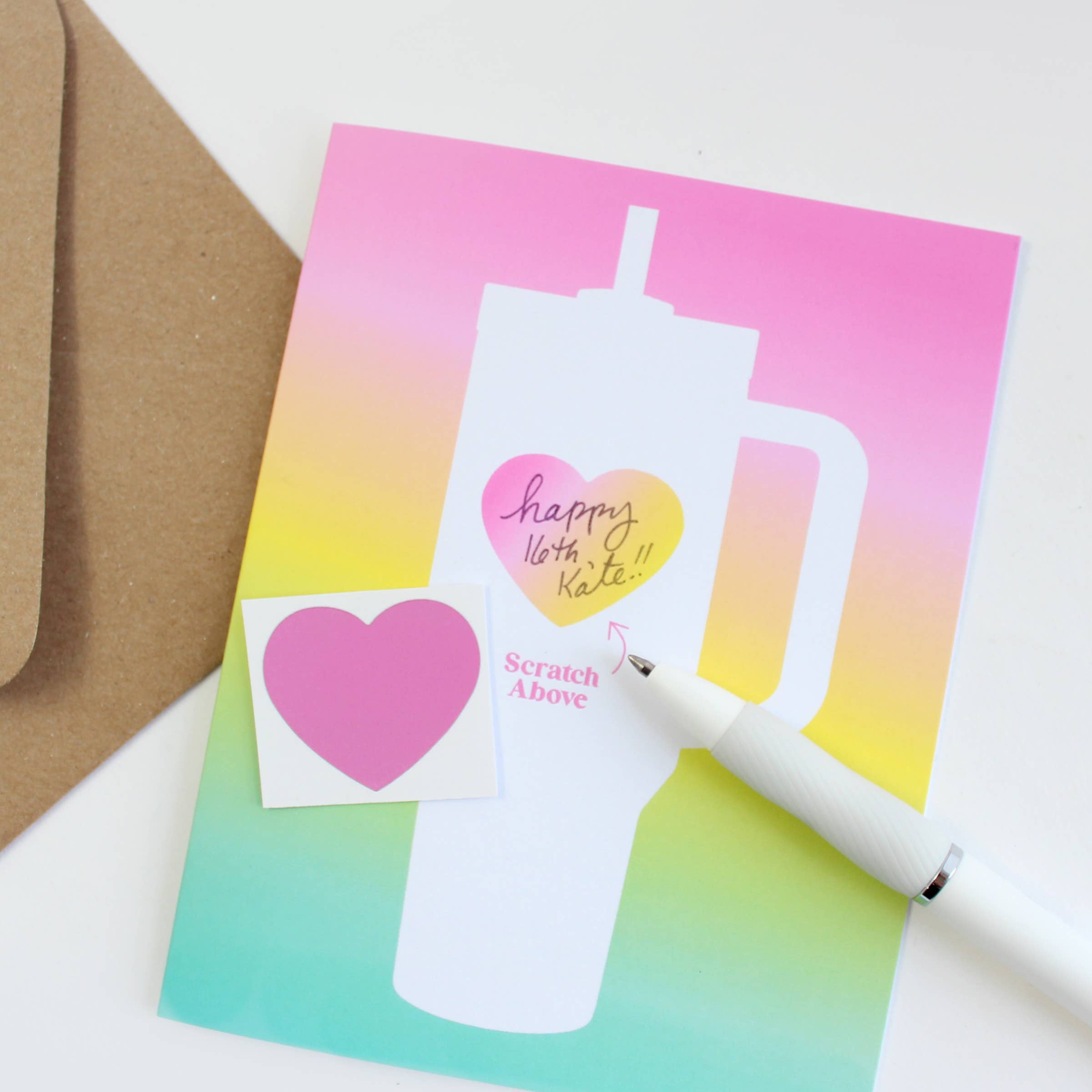 Scratch-off Greeting Card - Stanley Cup