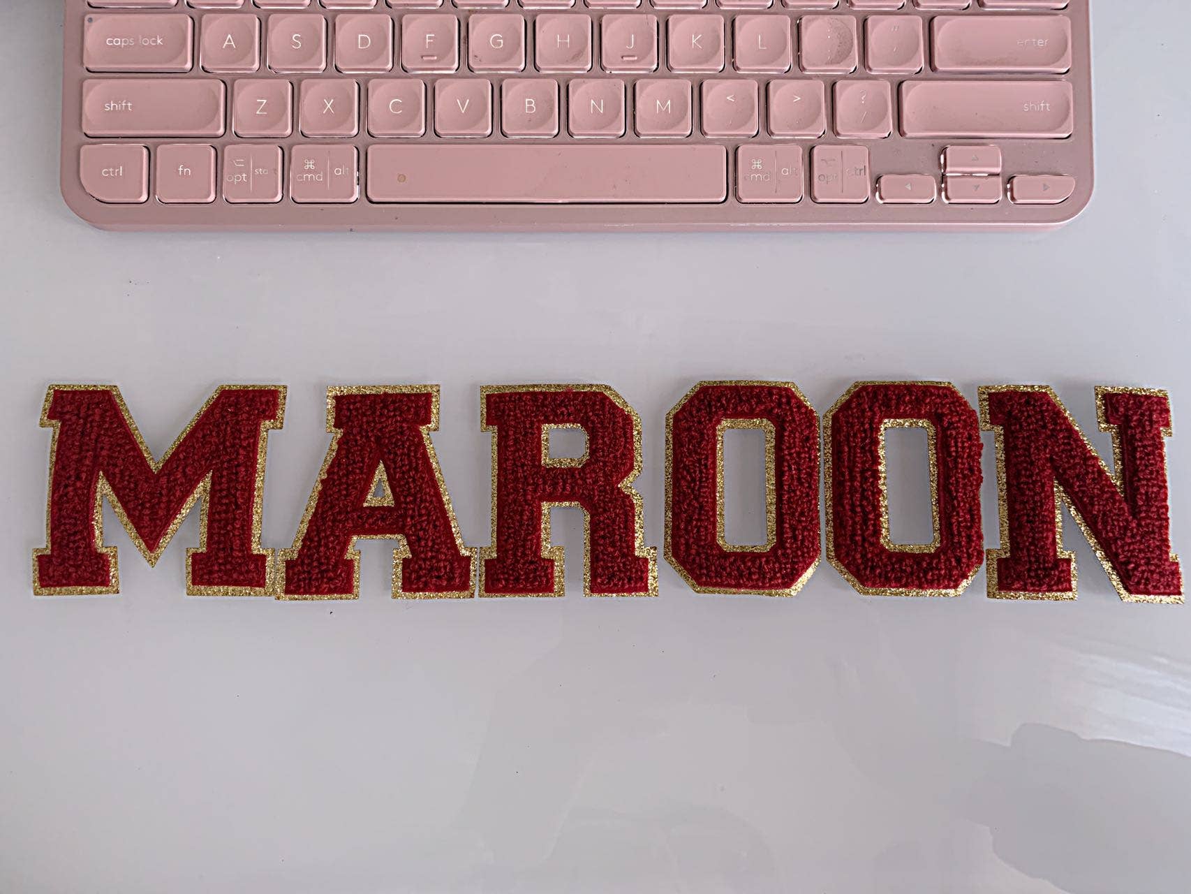 2.35 inch Iron on Chenille Letters