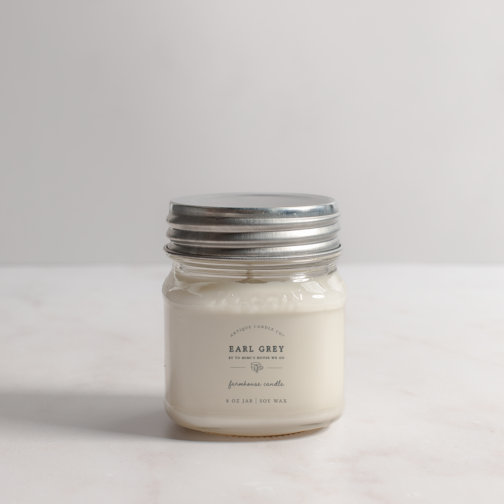 Earl Grey - Soy Wax Mason Jar Candle