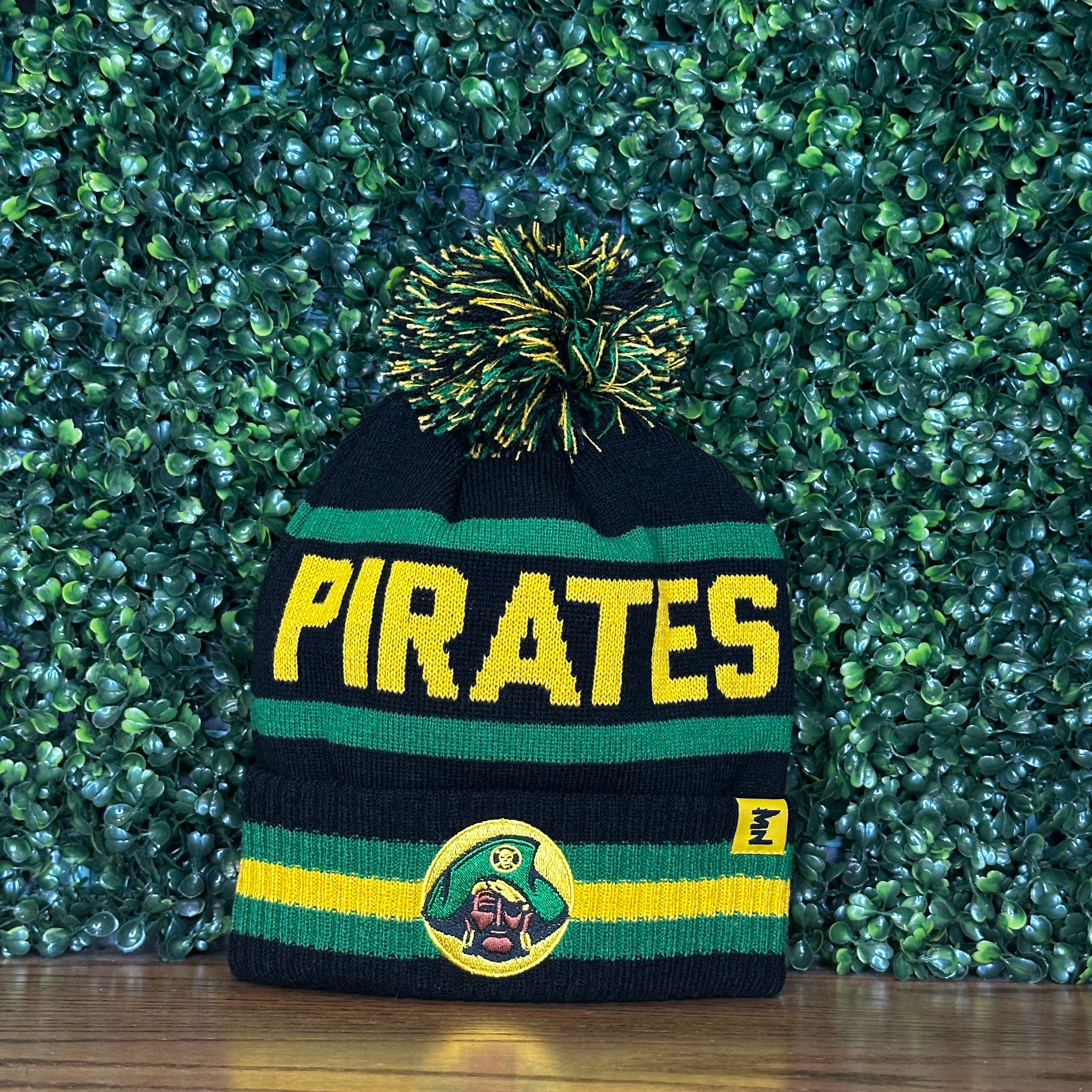Park Center Pirates Cuff Knit Pom Beanie
