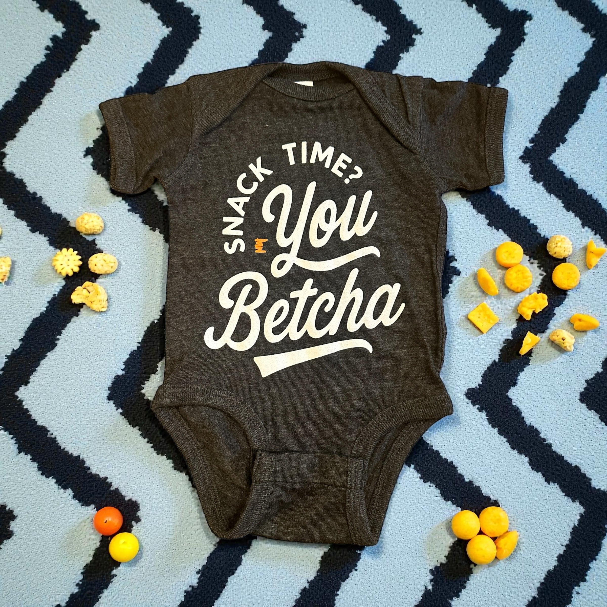 Snack Time? You Betcha! - Onesie and Toddler
