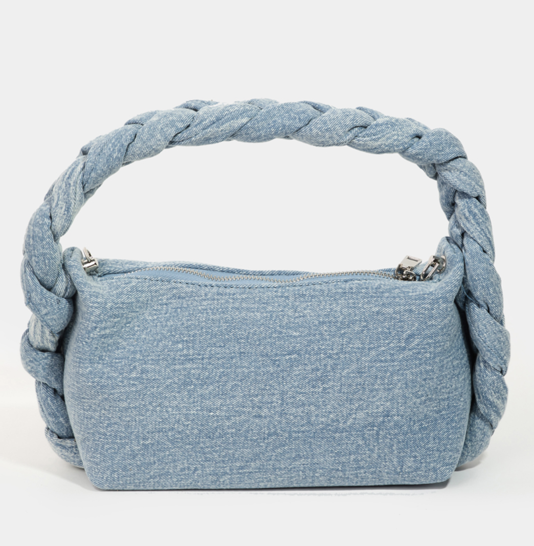 Light Blue Denim Crossbody Bag