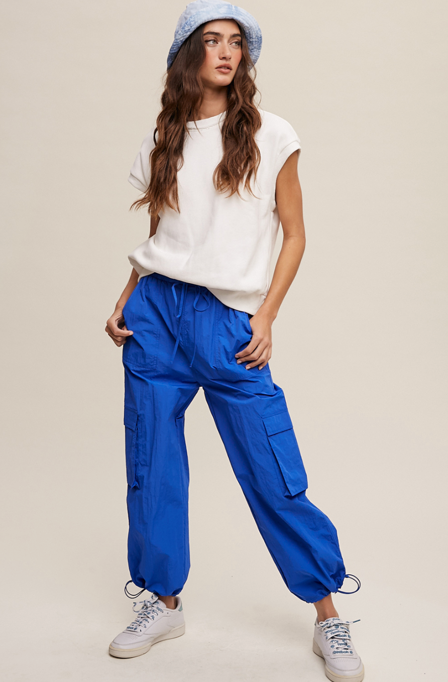 Short Sleeve Boxy Crew Neck Sweat Top