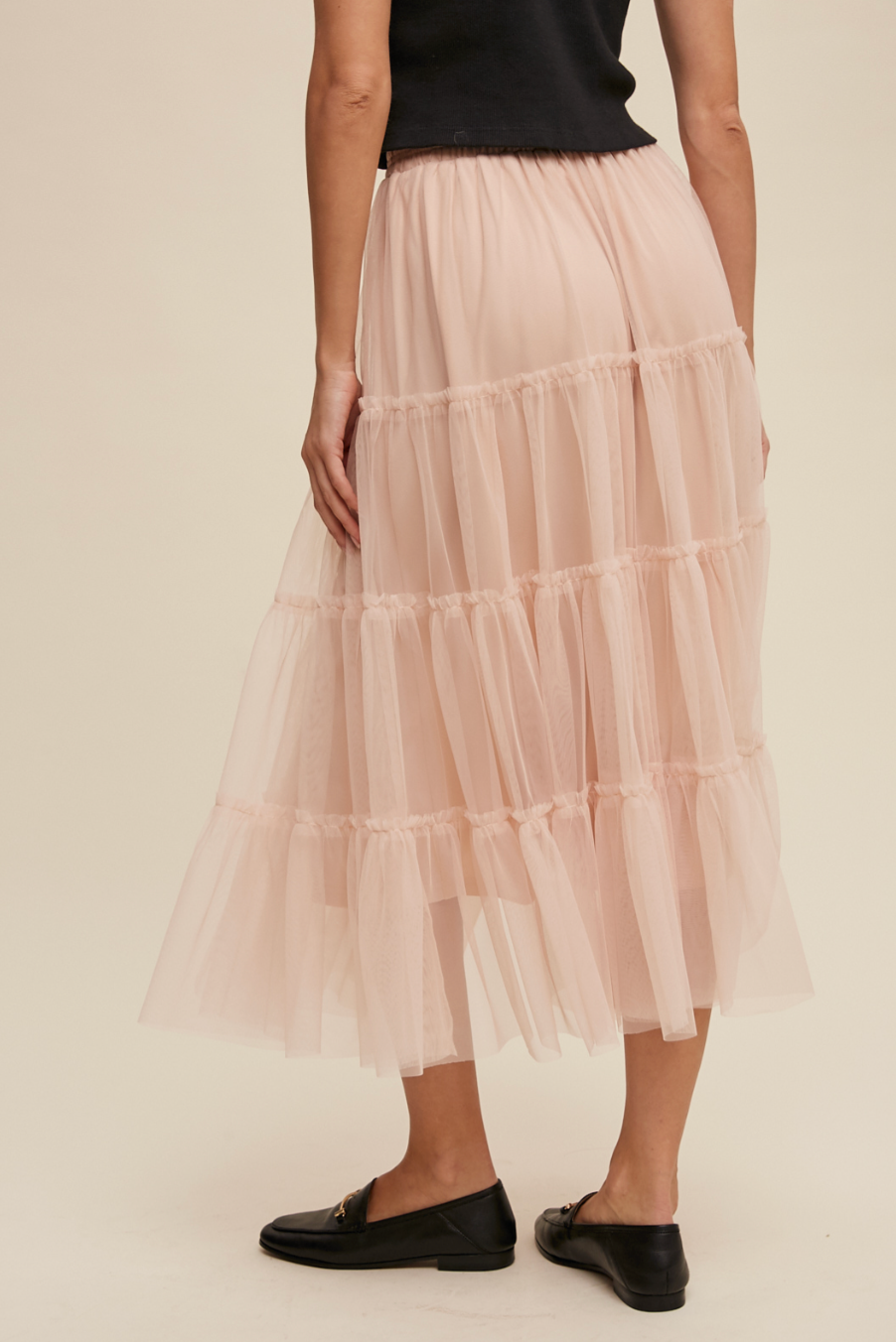 Your Favorite Tiered Mesh Flouncy Skirt