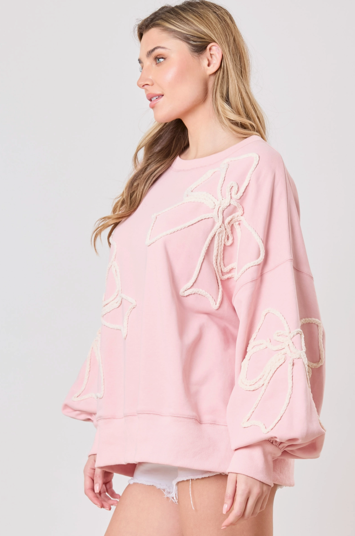 Dusty Pink Bow Top
