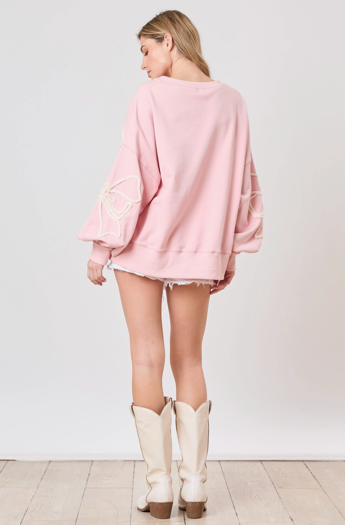 Dusty Pink Bow Top