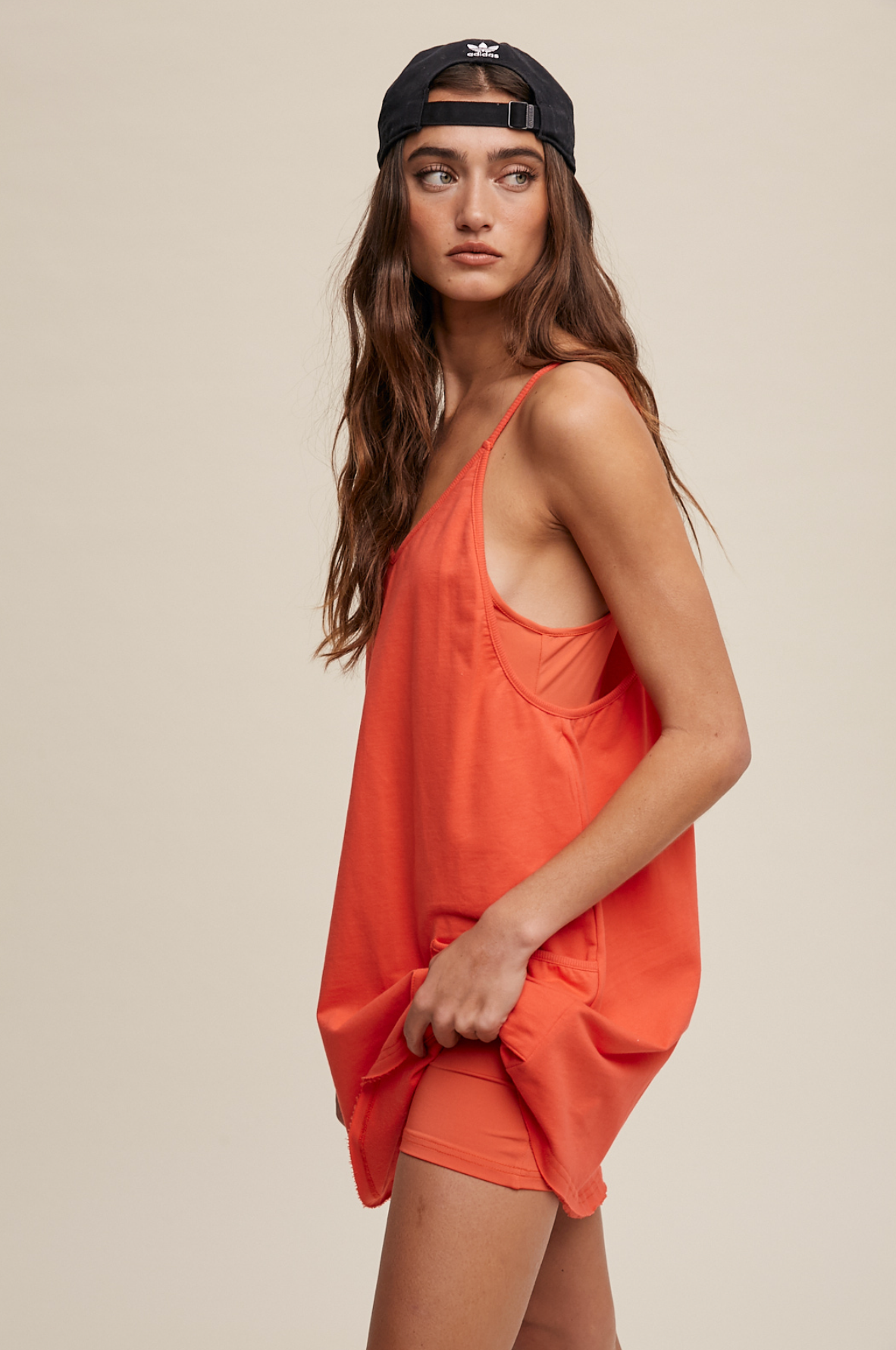 Sporty Mini Dress with Built in Romper Lining