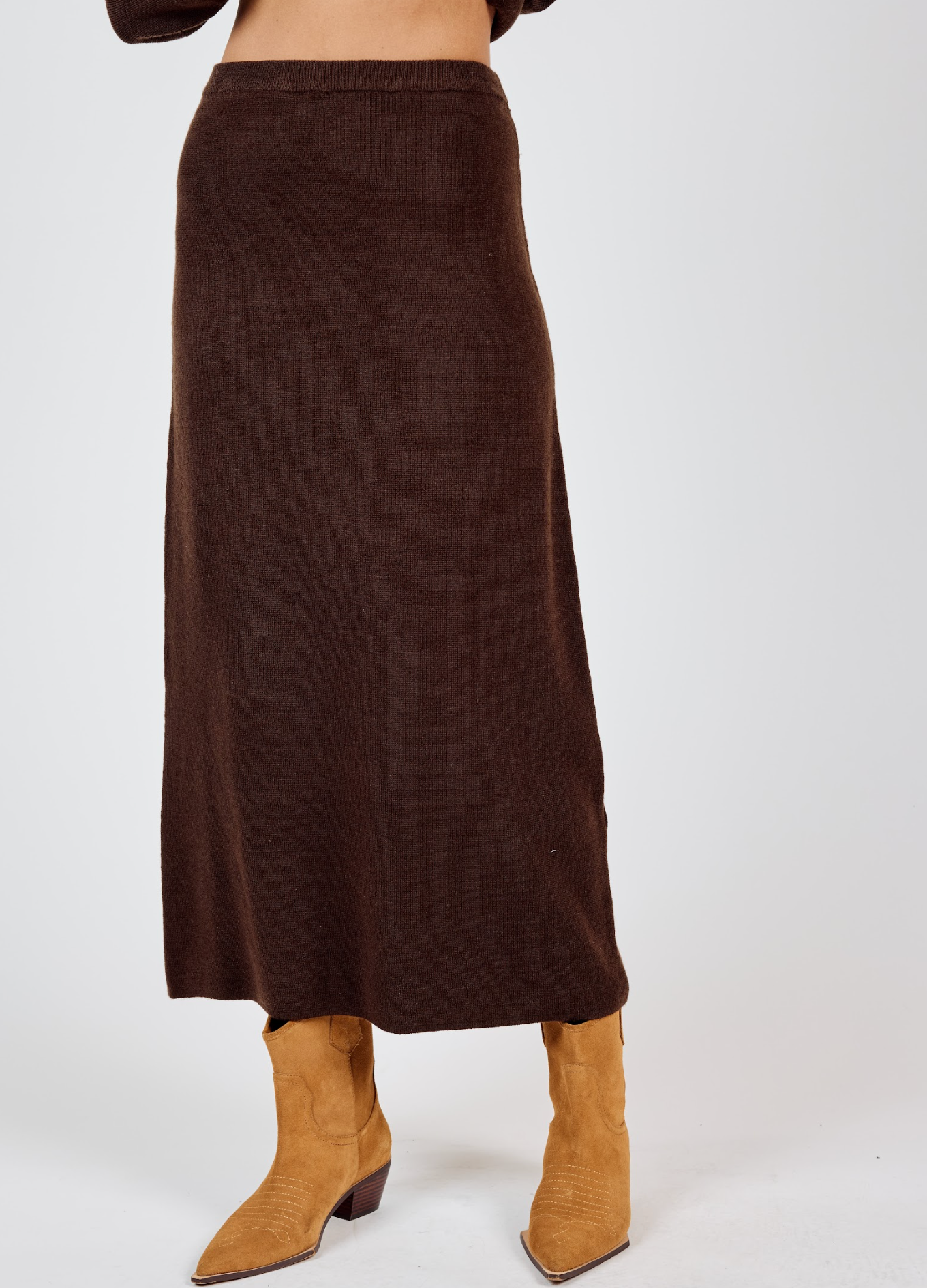 Night Air Knit Maxi Skirt