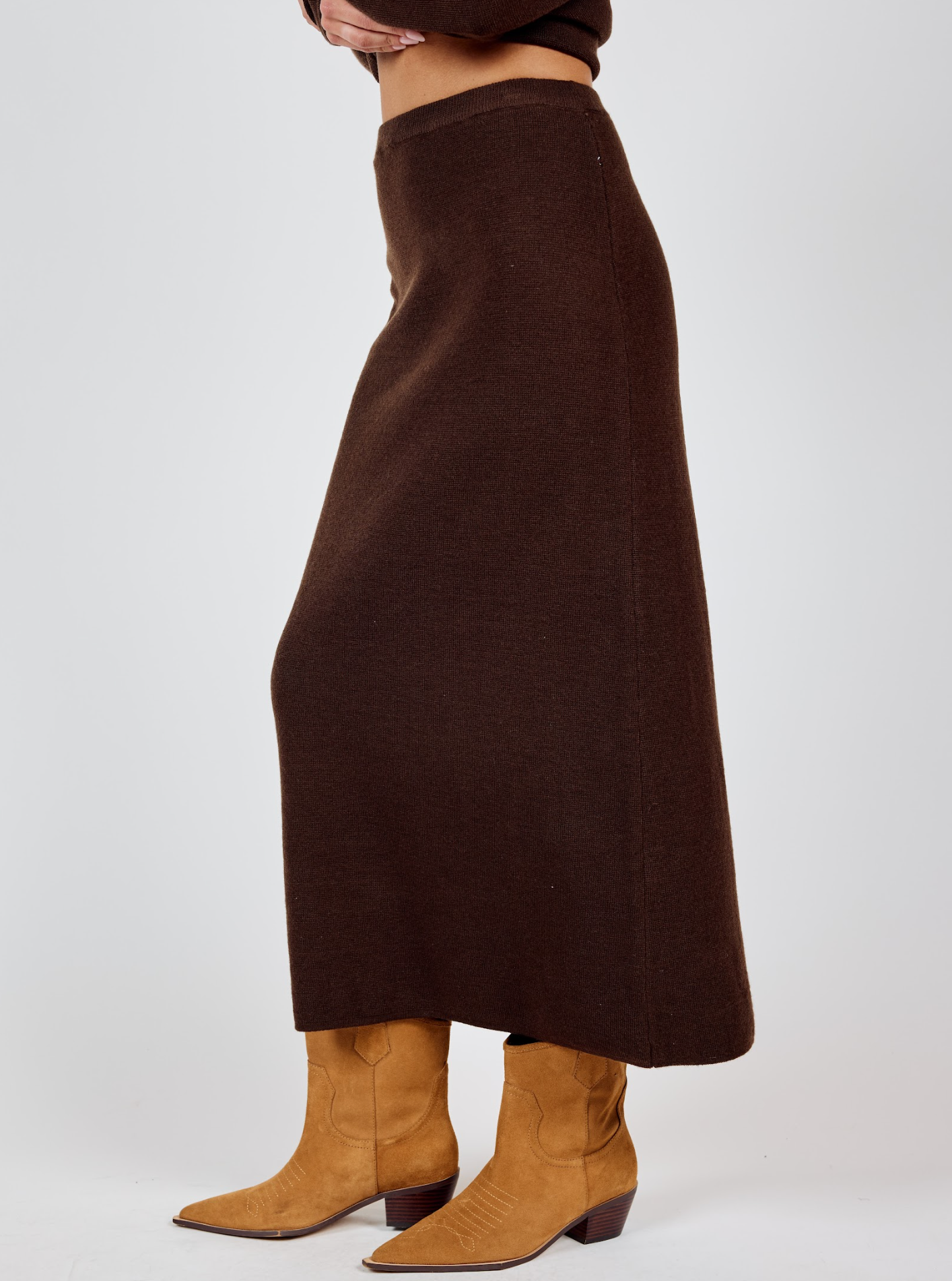 Night Air Knit Maxi Skirt