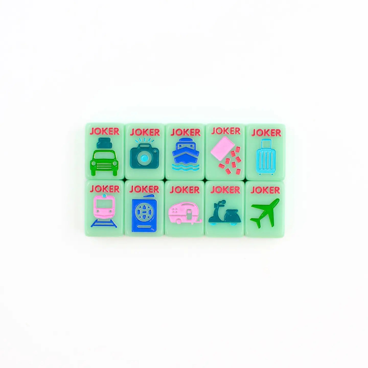 Mini Travel Mahjong | Mini Anywhere Series | Green - Preorder