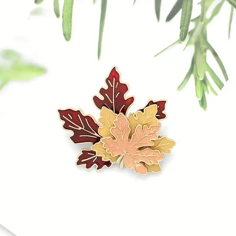 Fall Delight: Autumn Fall Maple Leaf Enamel Pin Perfect Gift