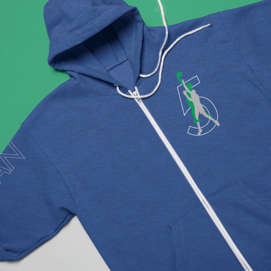 Posterized Zip Hoodie