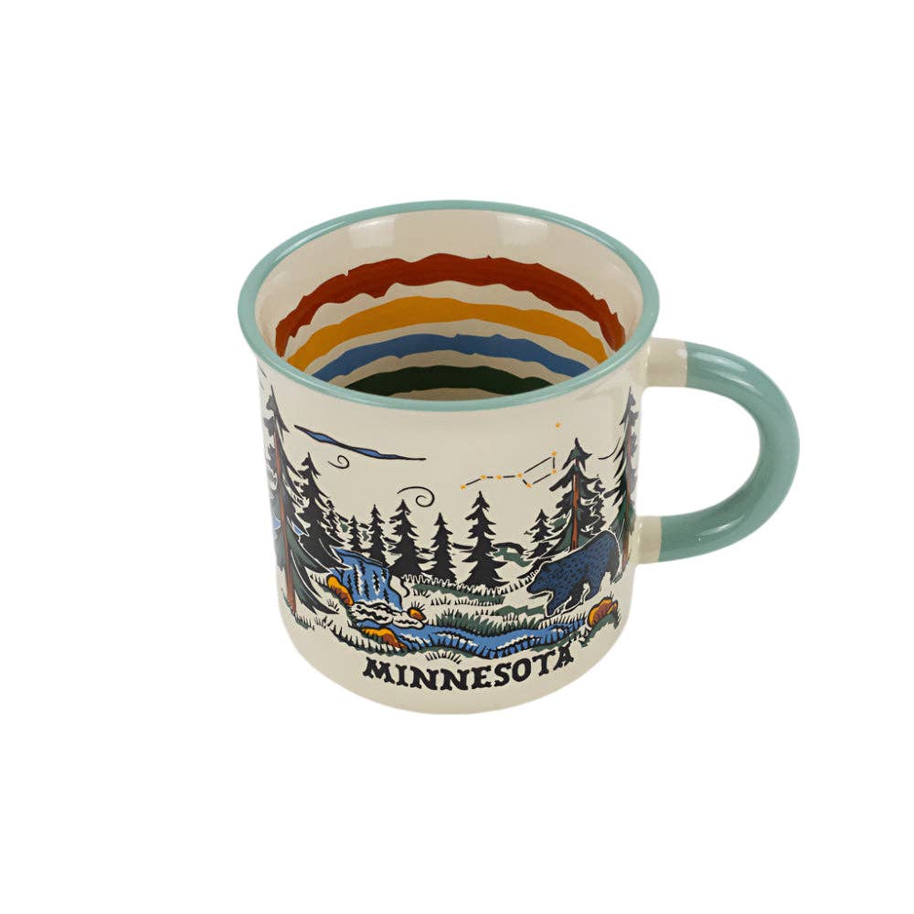 Minnesota Folksy Camper Mug