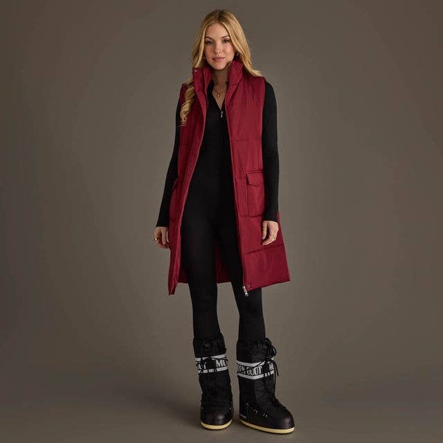 Crimson Long Vest