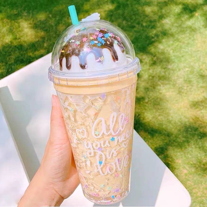 Ice Cream Sundae Frosty Tumbler - 16 Oz