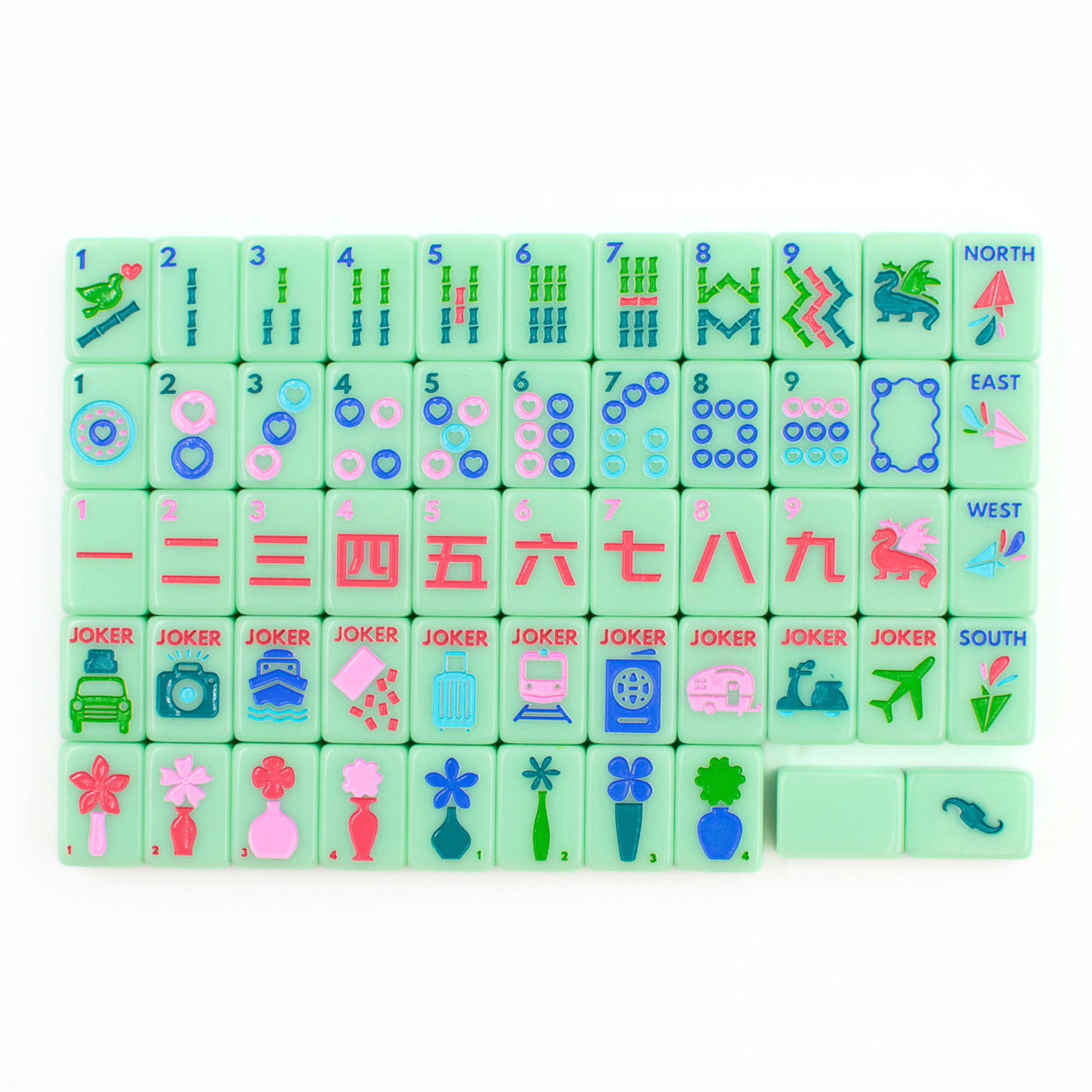 MINI TRAVEL MAHJONG | Mini Anywhere Series | Green