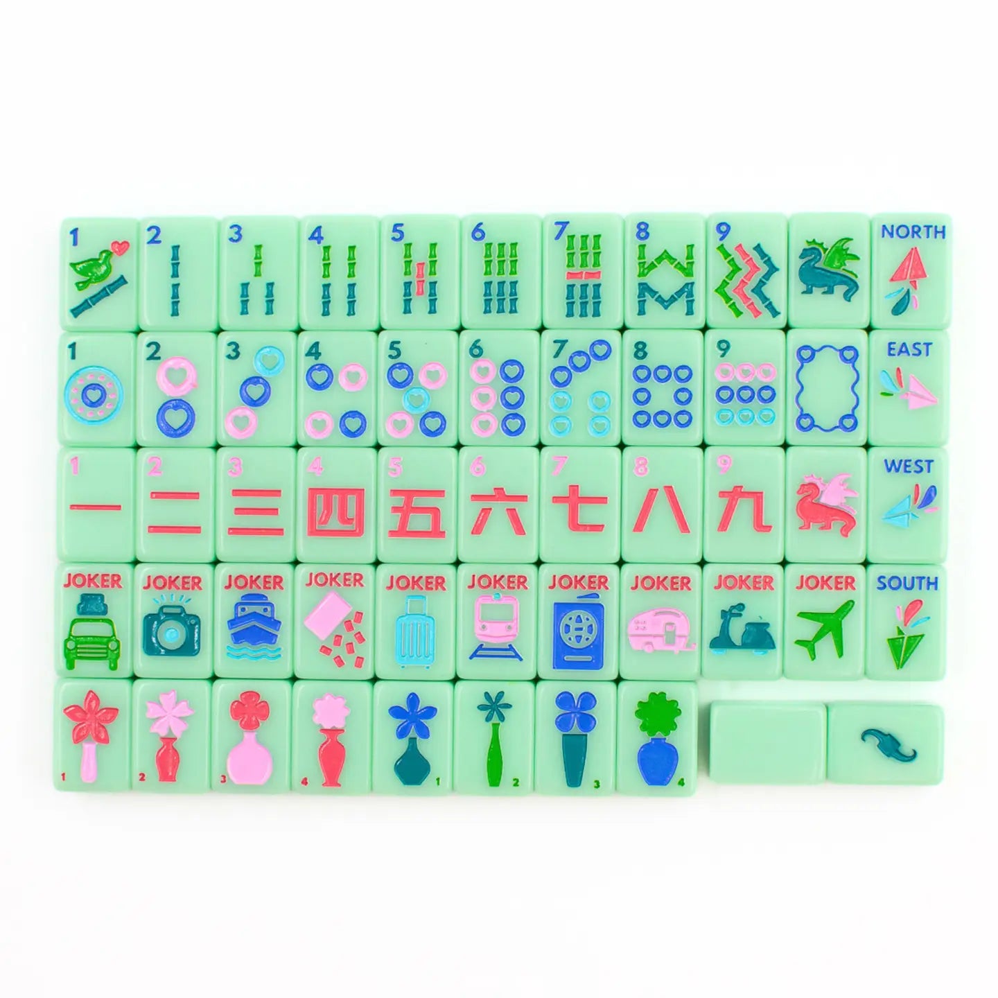 Mini Travel Mahjong | Mini Anywhere Series | Green - Preorder