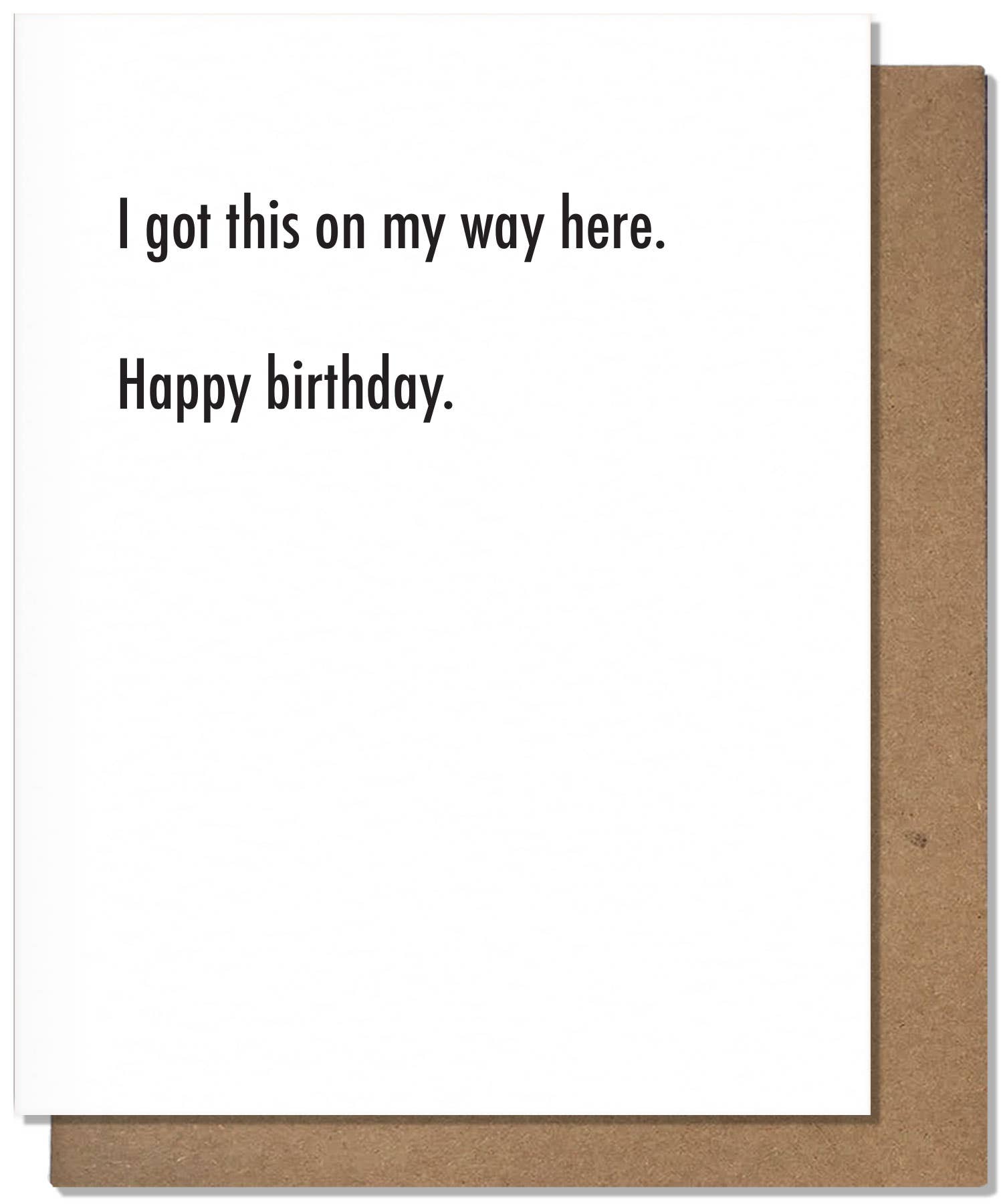 Way Here - Birthday Card
