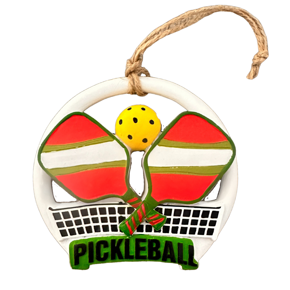 Pickleball Christmas Ornament