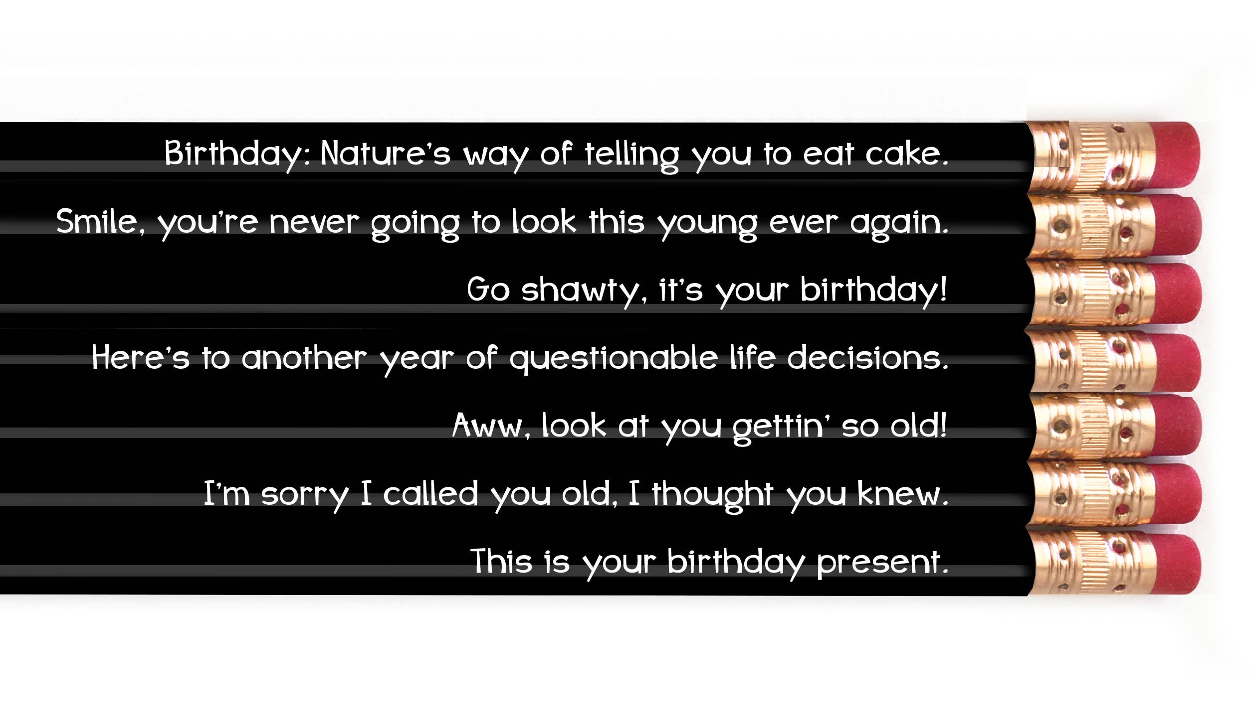 HAPPY BIRTHDAY. PENCIL SET