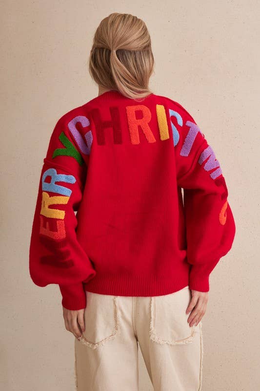 OVERSIZE Merry Christmas Sweater - Preorder