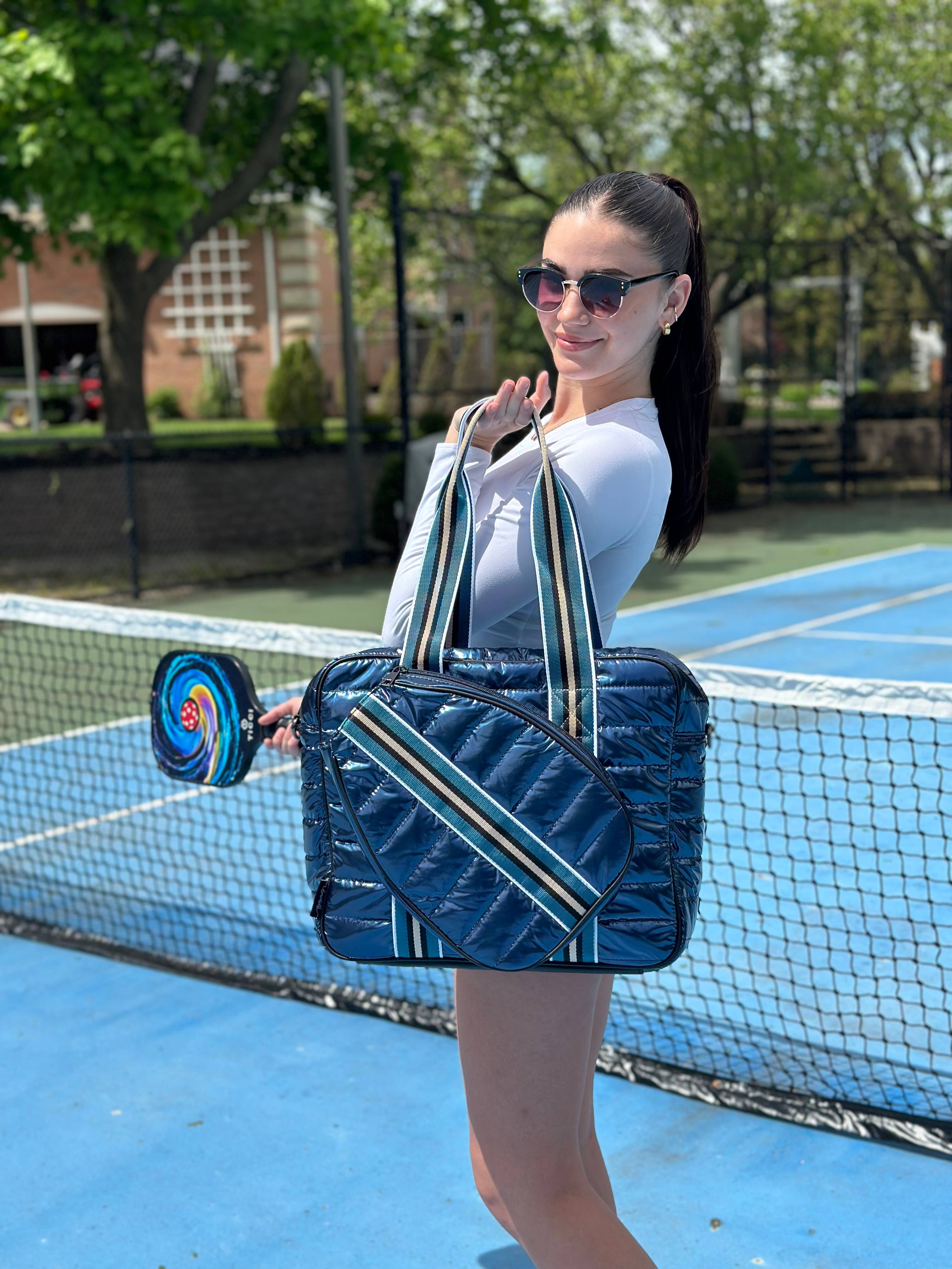 Judy Pickle Ball Tote-Smashing Slate