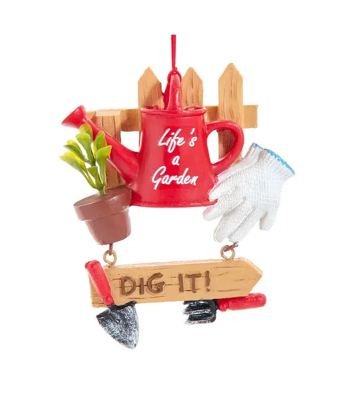 4.375" Resin "Life's A Garden" Ornament