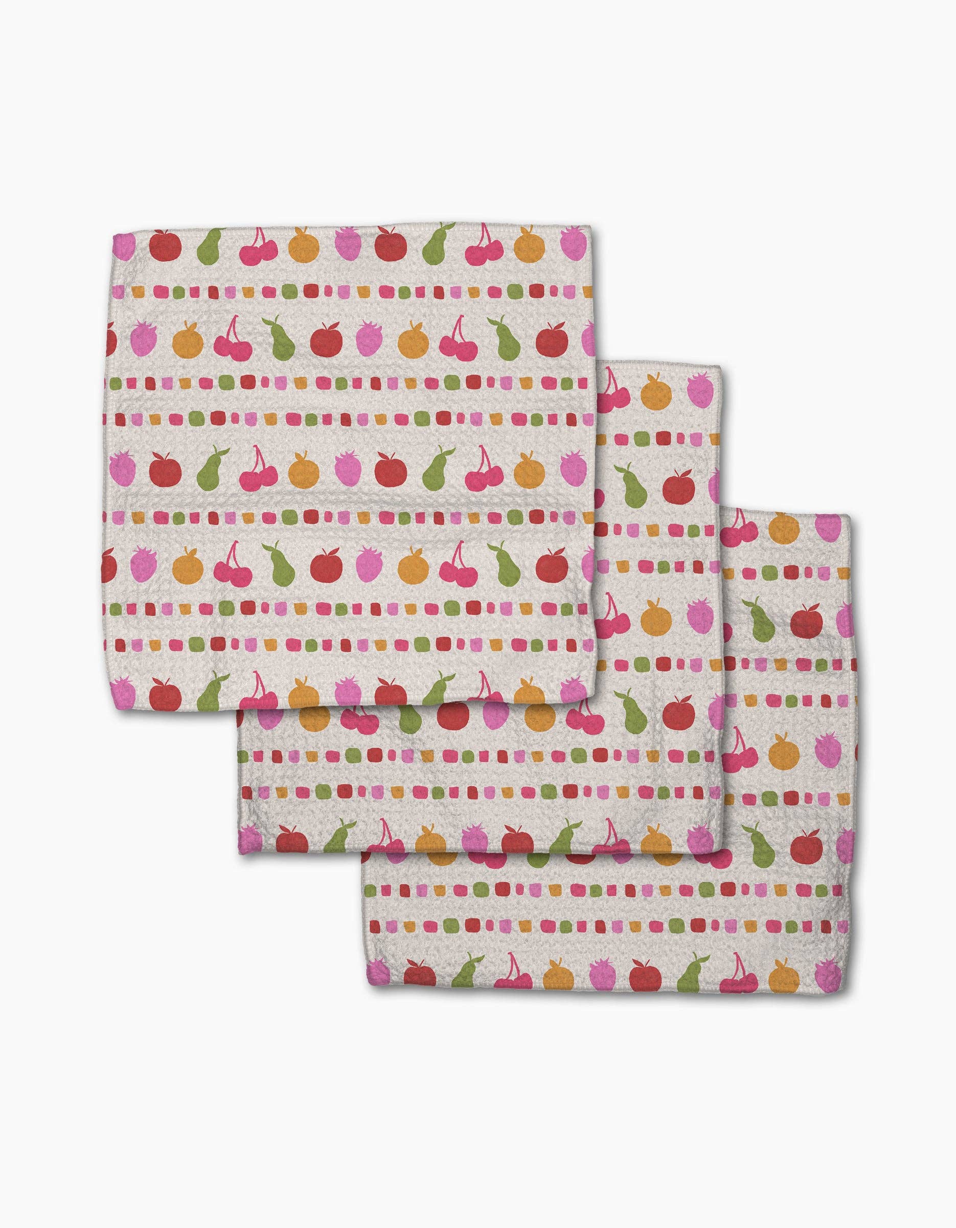 Fruits At The Party Dishcloth Set